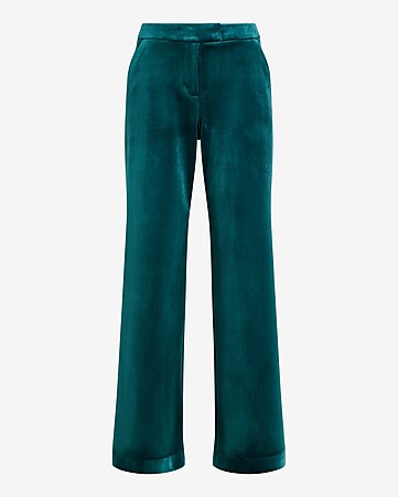 Wide Leg Trousers - Luxury Green