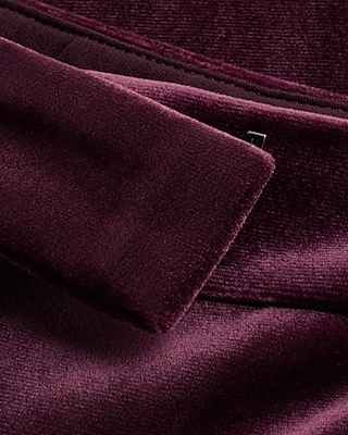 Editor Mid Rise Velvet Relaxed Trouser Pant