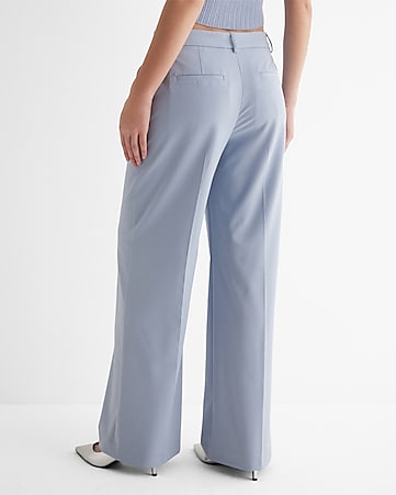 Wide-leg tailored trousers with elasticated waistband - Trousers - Women