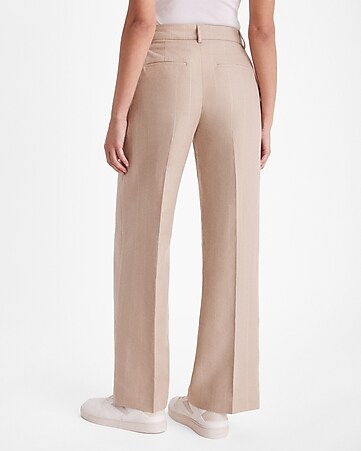 Quince, Pants & Jumpsuits, Quince Ultrastretch Ponte Super Wide Leg Ankle  Pant In Ecru Large Nwt
