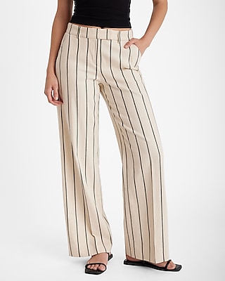 Editor Mid Rise Striped Trouser Pant