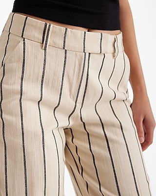 Editor Mid Rise Striped Trouser Pant