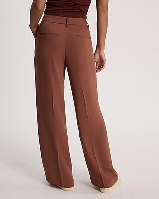 Editor Mid Rise Drapey Trouser Pant | Express