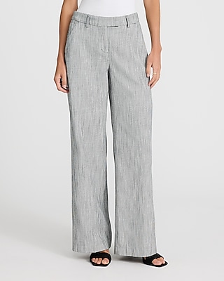 Editor Linen-blend Mid Rise Ankle Trouser