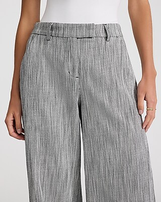 Editor Striped Mid Rise Trouser Pant