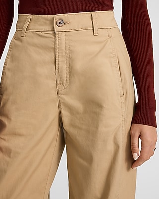 Mid Rise Cotton-Linen Barrel Pant - image 2