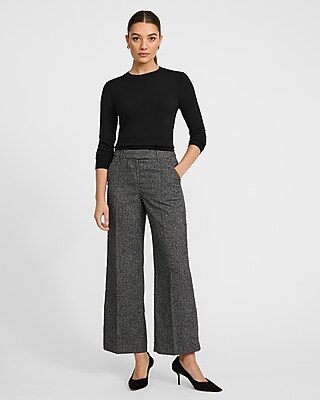 Editor Textured Mid Rise Ankle Trouser - image 3