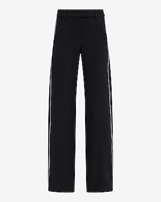Editor Studio Stretch Twill Mid Rise Side Striped Trouser Pant - image 5