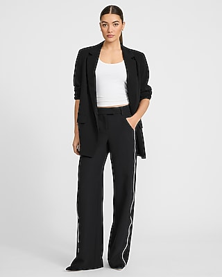 Editor Studio Stretch Twill Mid Rise Side Striped Trouser Pant - image 4