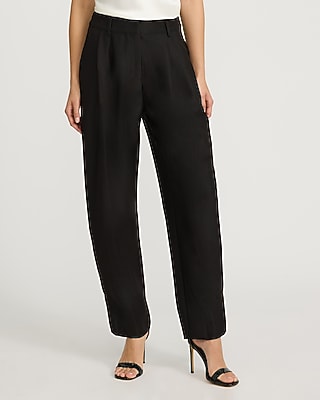 High Waisted Pleated Tapered Pant
