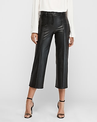 leather pants cropped