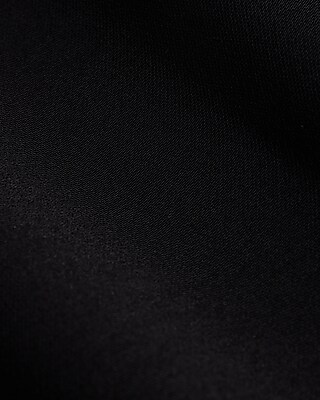 High Waisted Feather Hem Cropped Wide Leg Pant