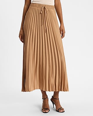 Satin High Waisted Maxi Skirt