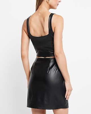LEATHER MINI 9310352:PITCH BLACK:XXS PETITE