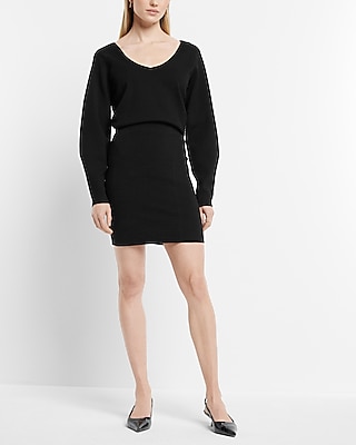 Body Contour High Waisted Ribbed Mini Sweater Skirt