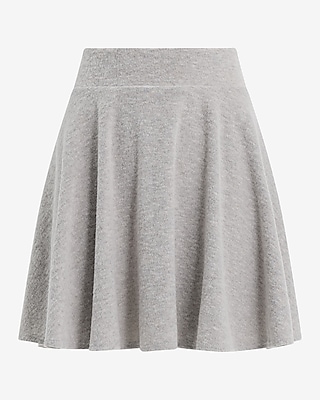 High Waisted Sweater Skater Mini Skirt | Express