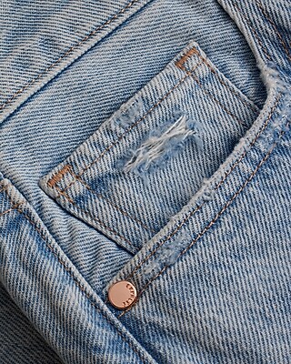 EX HR DENIM MINI CURVED HEM HEBRON 9310537:LIGHT DENIM 21:12