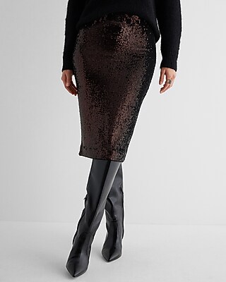 Midi Skirt Glitter Skirt M&s Sequin Marks And Spencer Maxi