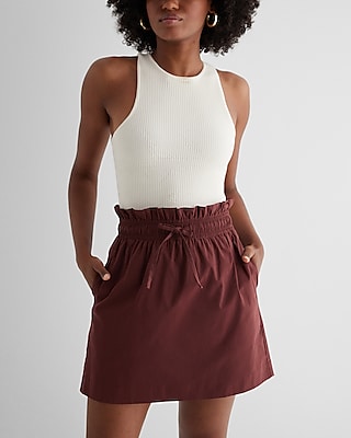 Paper bag flare skirt hotsell