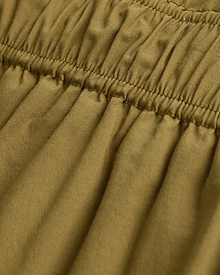 High Waisted Paperbag Mini Skirt