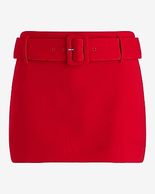 Low Rise Twill Belted Mini Skort - thumbnail 10