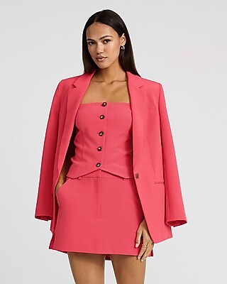 Super High Waisted Tailored Mini Skort