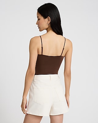 High Waisted White Denim Wrap Mini Skort
