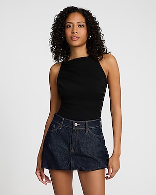V-neck Short Sleeve Bubble Top | Express