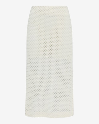 Crochet High Waisted Midi Skirt