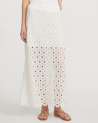 Crochet High Waisted Maxi Skirt