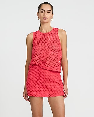 Editor Crochet Super High Waisted Mini Skort
