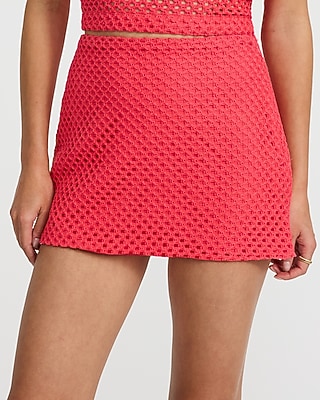 Editor Crochet Super High Waisted Mini Skort