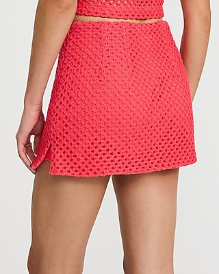 Editor Crochet Super High Waisted Mini Skort