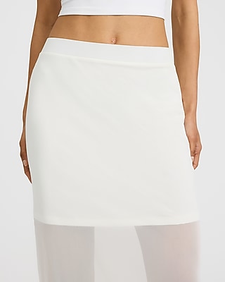 Mesh High Waisted Side Slit Maxi Skirt - image 3
