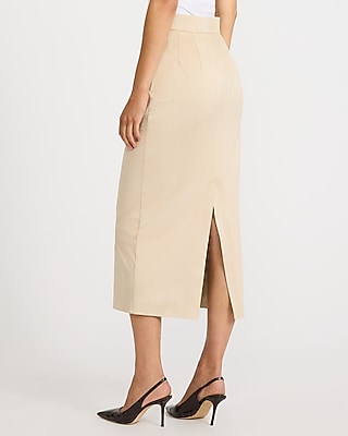 Faux Suede Super High Waisted Maxi Column Skirt - thumbnail 6