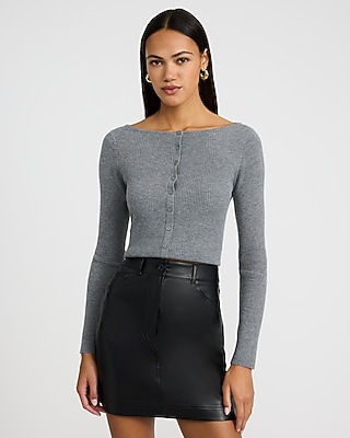 Faux Leather High Waisted Mini Skirt