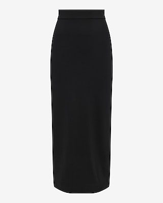 Signature Ponte Super High Waisted Pull On Column Maxi Skirt