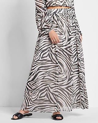 Rachel Zoe Zebra Printed Maxi Skirt | Express