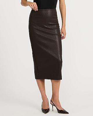 Iconic Faux Leather Skirt