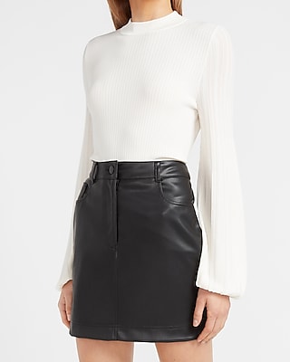 express leather skirt