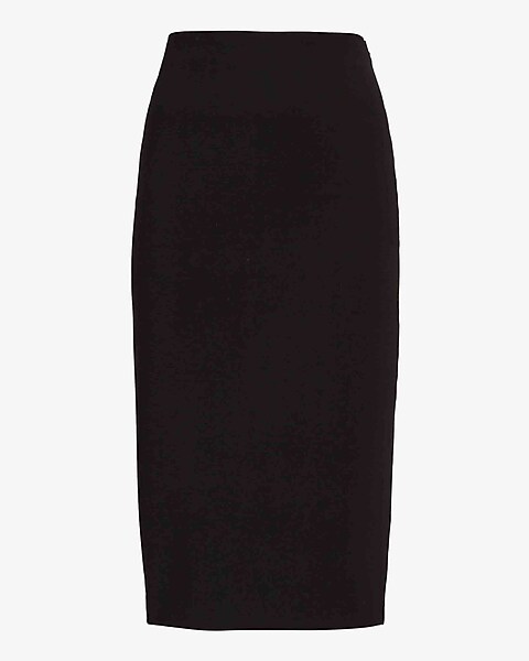 Super High Waisted Midi Pencil Skirt