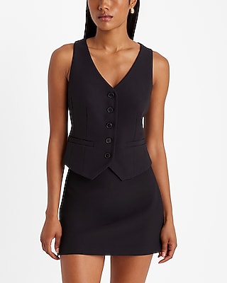 Editor Studio Stretch Twill Super High Waisted Mini Skort