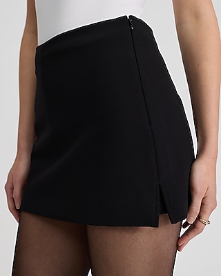 Editor Studio Stretch Twill Super High Waisted Mini Skort