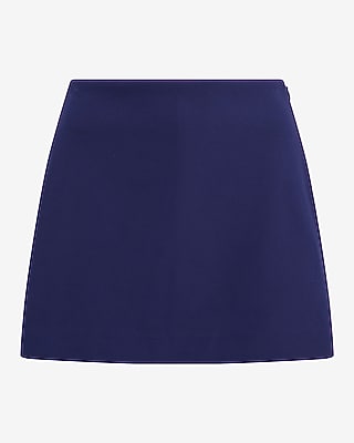 Editor Studio Stretch Twill Super High Waisted Mini Skort