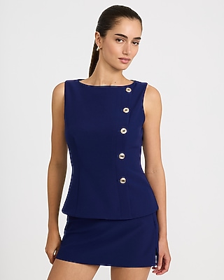 Editor Super High Waisted Mini Skort Studio Stretch Twill