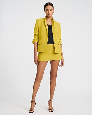 Editor Studio Stretch Twill Super High Waisted Mini Skort