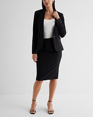 Editor High Waisted Midi Pencil Skirt