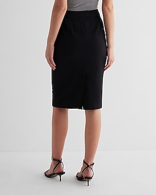 Editor High Waisted Midi Pencil Skirt