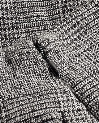 Super High Waisted Sequin Plaid Wrap Skort