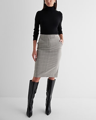 High Waist Pencil Skirt 163083